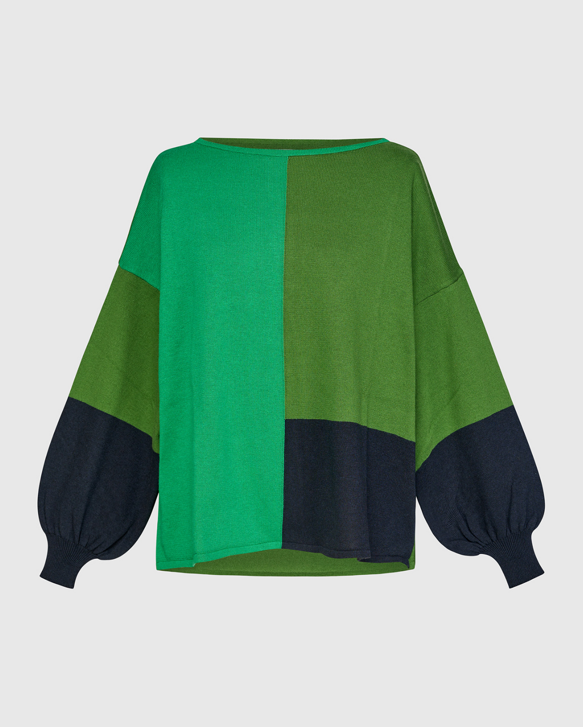 ALEMBIKA Figgy Puff Sleeve Sweater - AS55G - GREEN