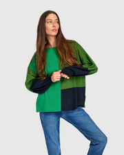 ALEMBIKA Figgy Puff Sleeve Sweater - AS55G - GREEN