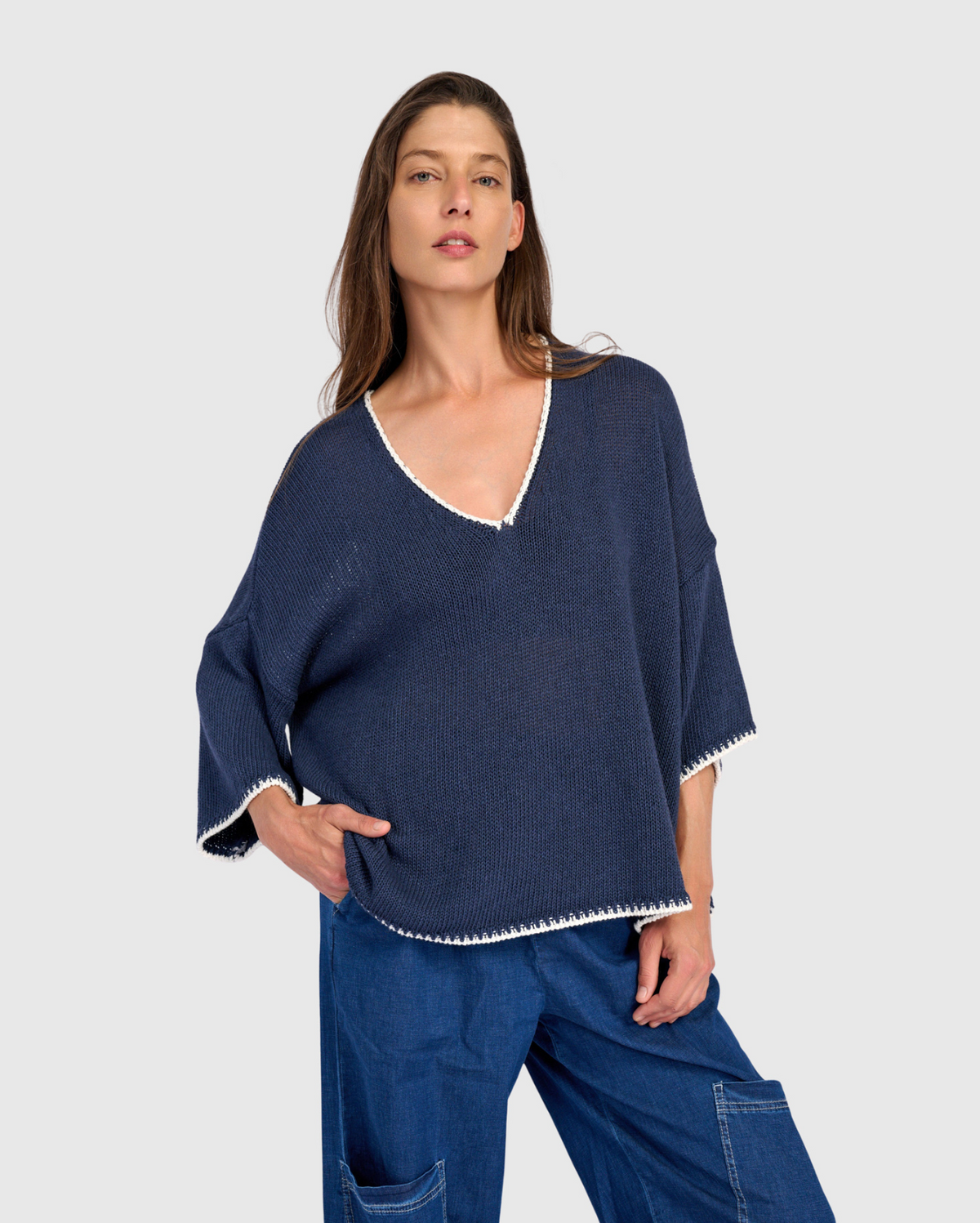 ALEMBIKA Sugerplum Sweater - AS56N - NAVY