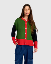 ALEMBIKA Button Down Cardigan - AS57G - GREEN