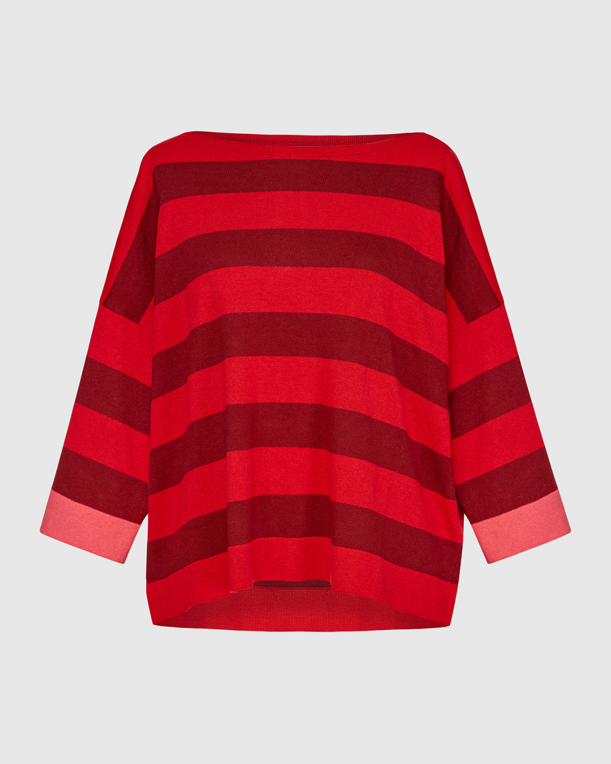 ALEMBIKA Cozy Stripe Sweater - AS59R - RED