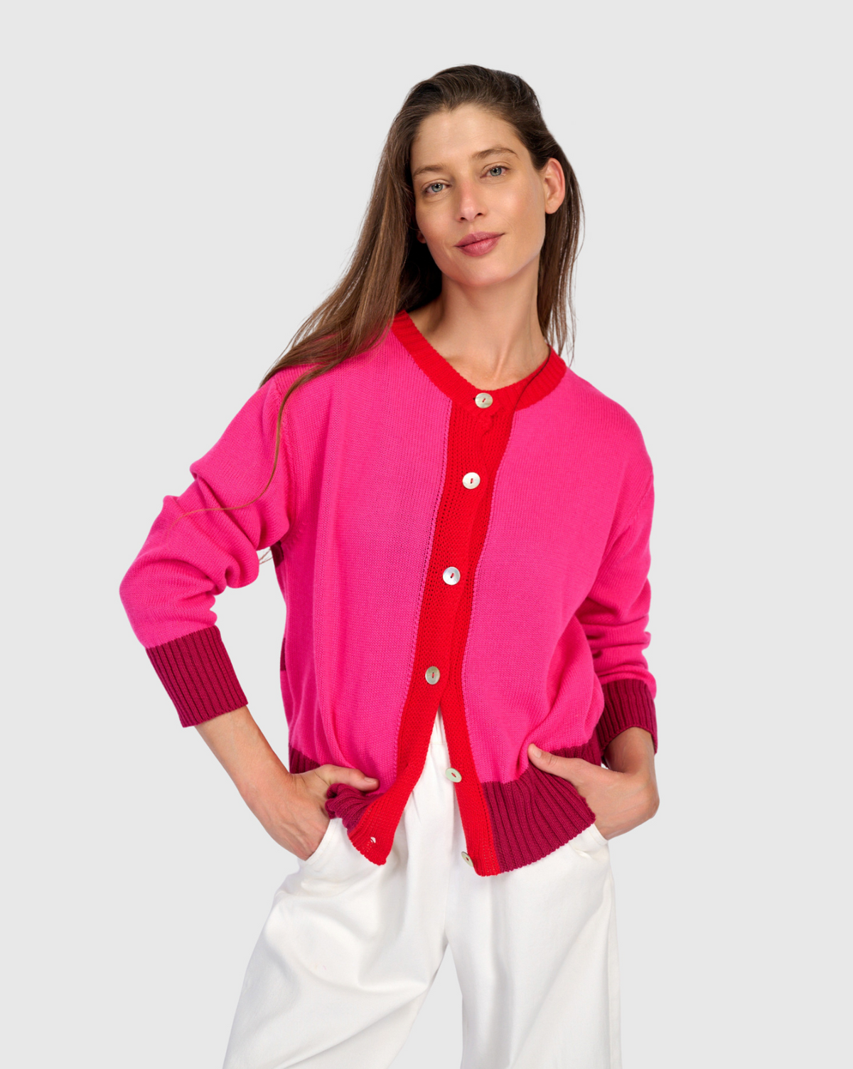 ALEMBIKA Cricket Cardigan - AS60F - FUCHSIA