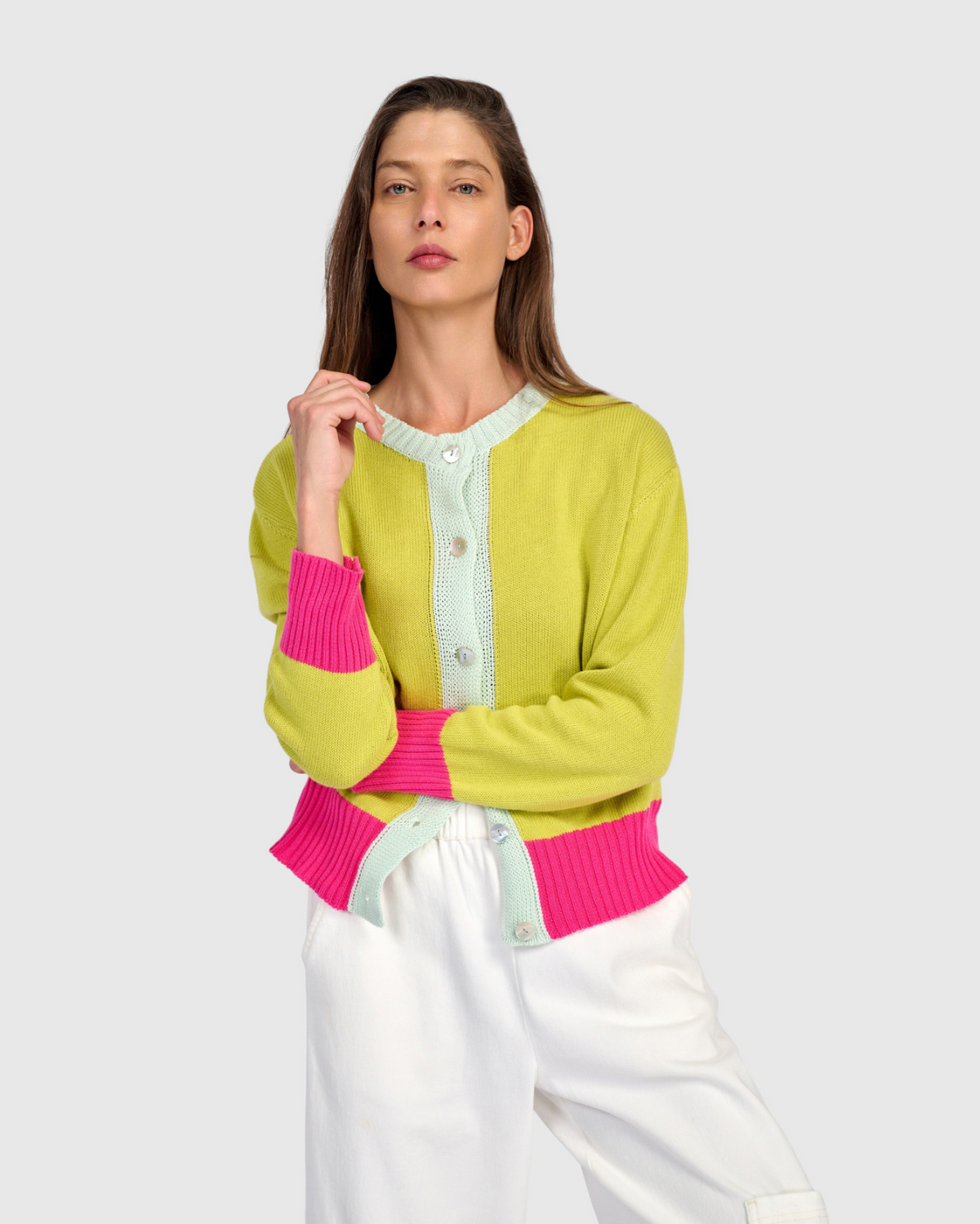ALEMBIKA Cricket Cardigan - AS60L - LIME