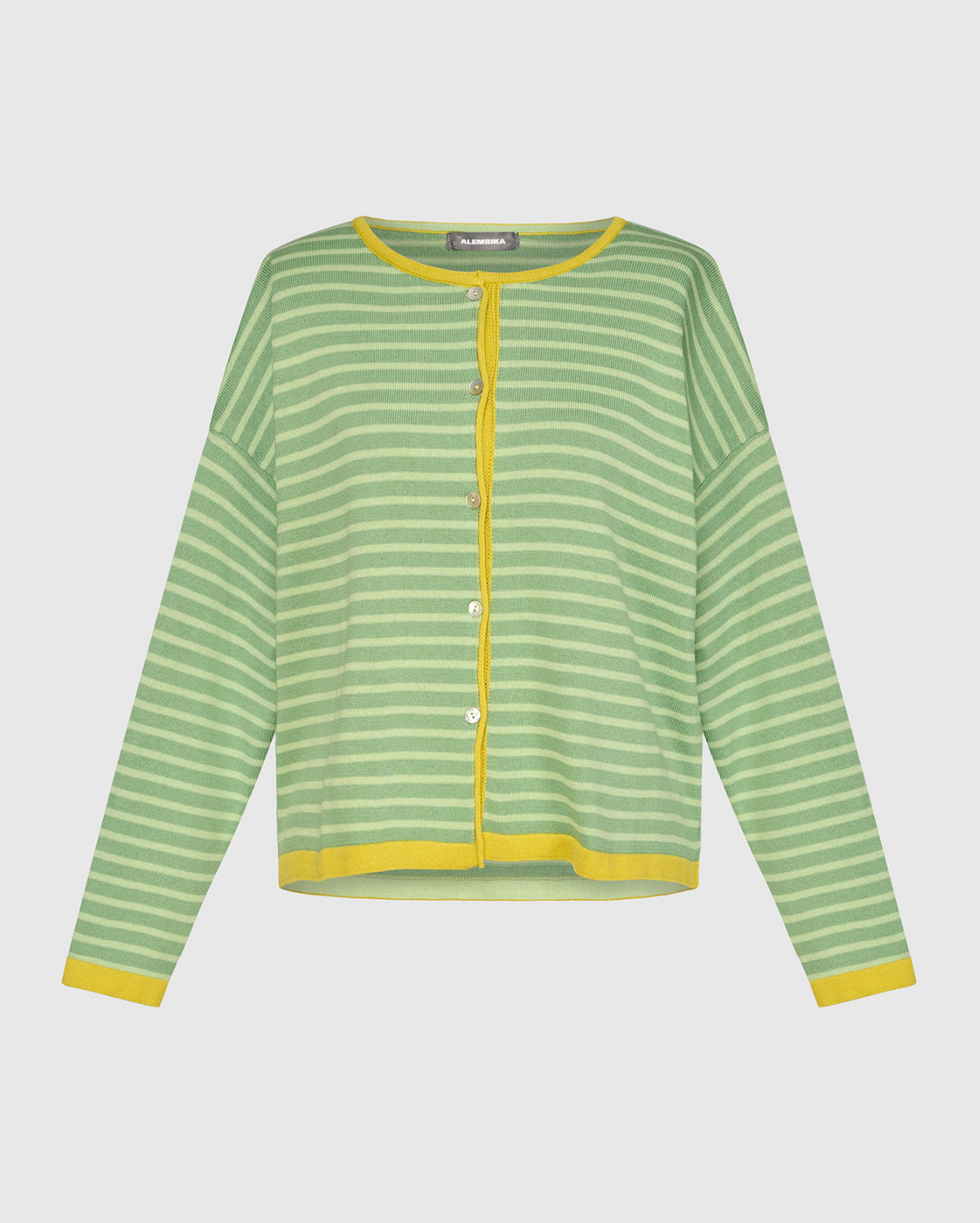 ALEMBIKA Thimble Trimmed Cardigan - AS61L - LIME
