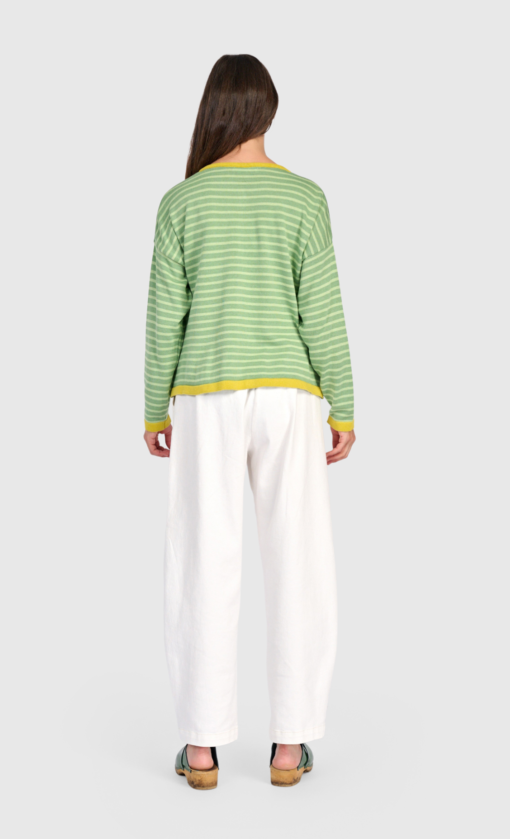 ALEMBIKA Thimble Trimmed Cardigan - AS61L - LIME