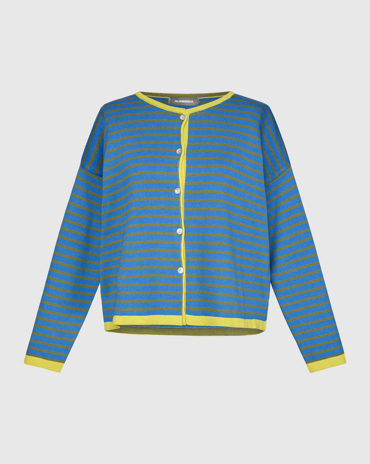 ALEMBIKA Thimble Trimmed Cardigan - AS61I - INDIGO