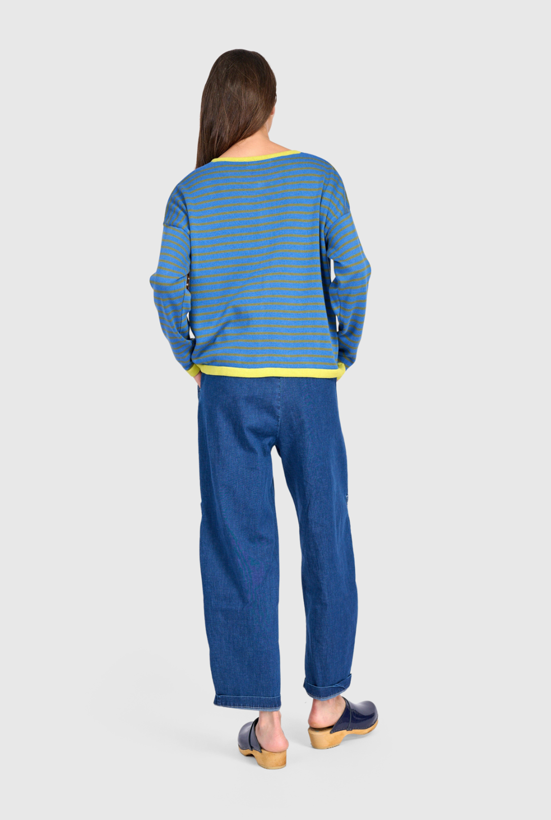 ALEMBIKA Thimble Trimmed Cardigan - AS61I - INDIGO