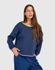ALEMBIKA Pip Rollneck Pullover - AS63N - NAVY