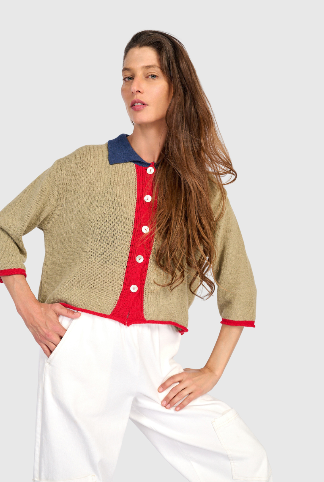 ALEMBIKA Coco Cardigan - AS66S - STONE