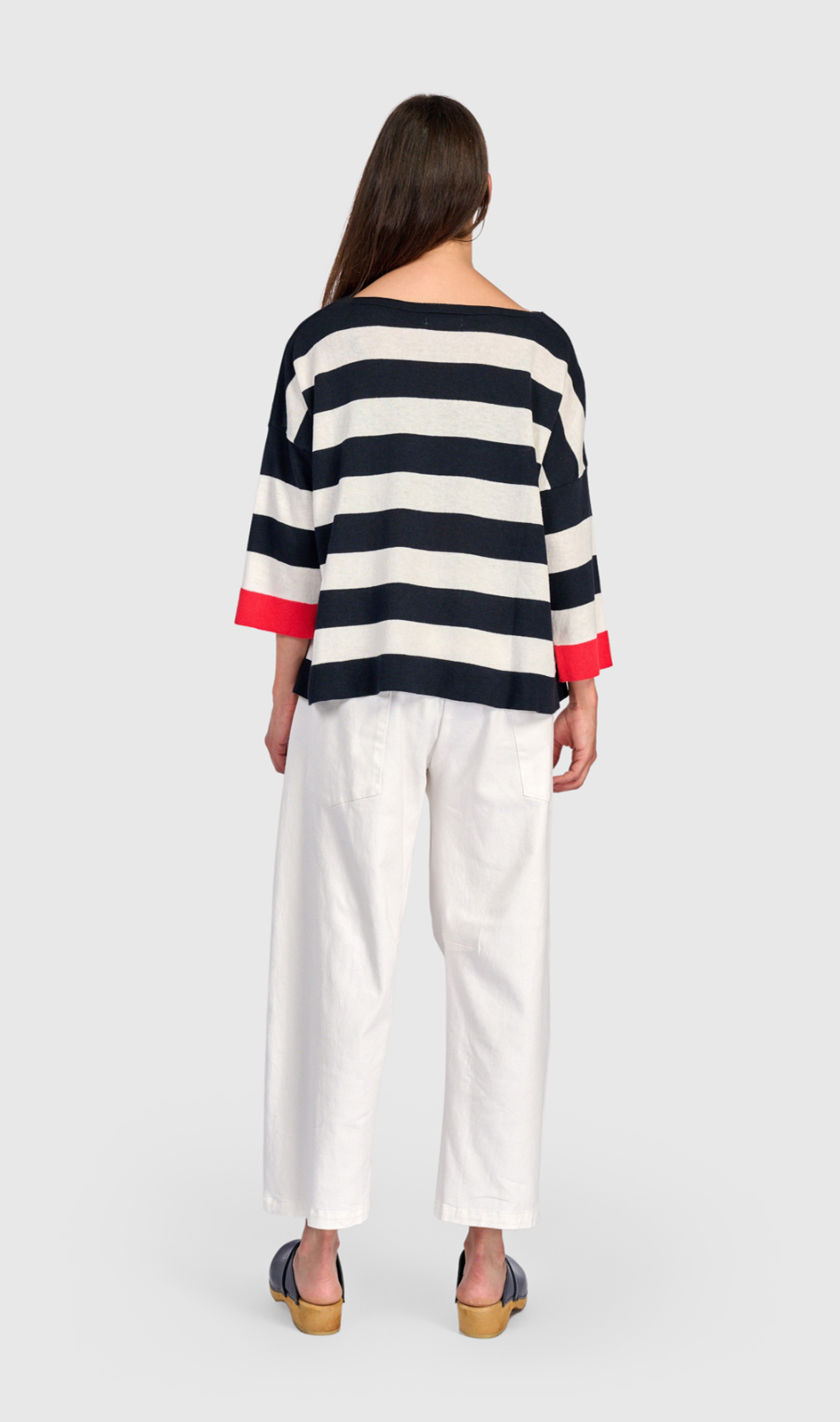 ALEMBIKA Jetty Striped Sweater - AS67R - RED
