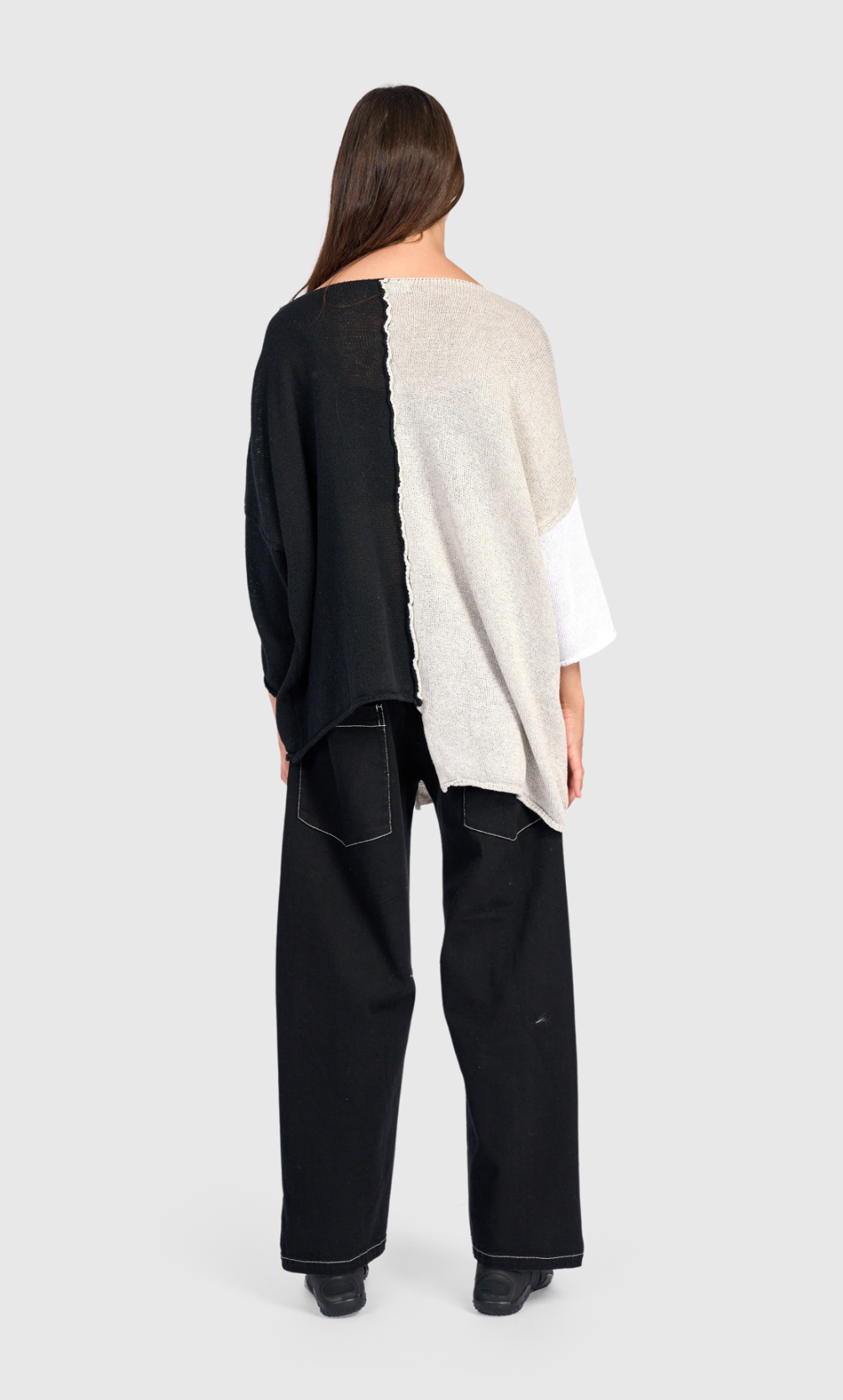 ALEMBIKA Loose Colorblock Sweater - AS64M - MIX