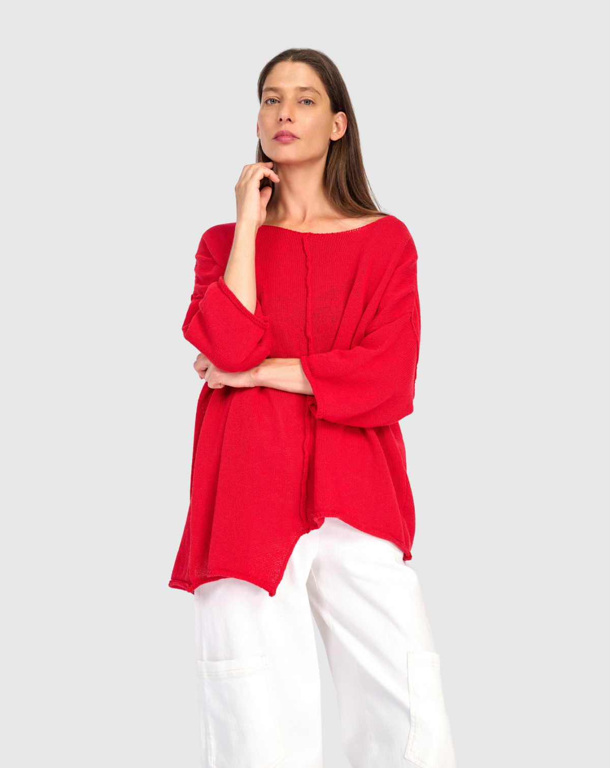 ALEMBIKA Attic Loose Sweater - AS65R - RED