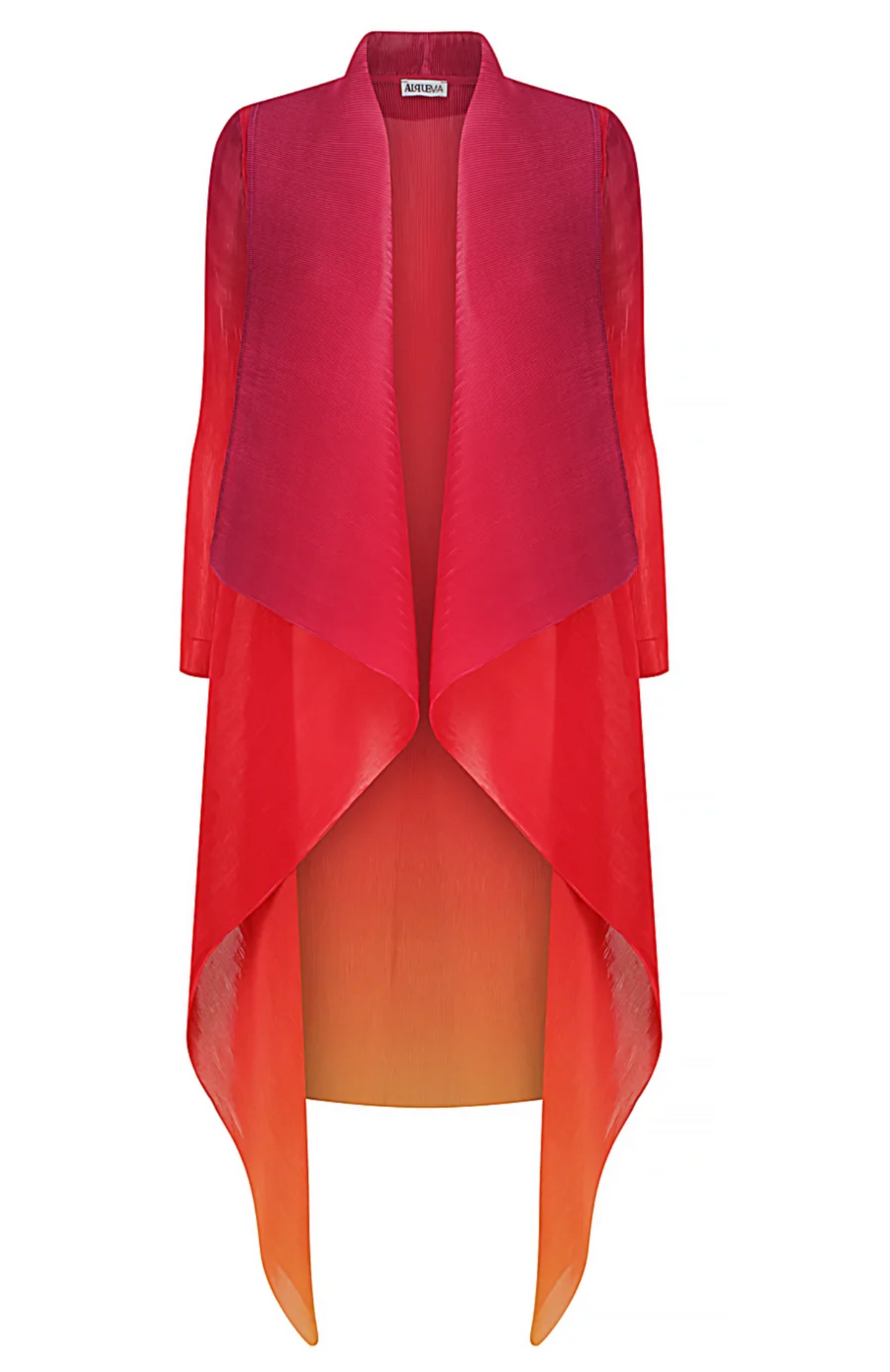 Alquema Long Collare Coat - FESTIVAL SUNRISE