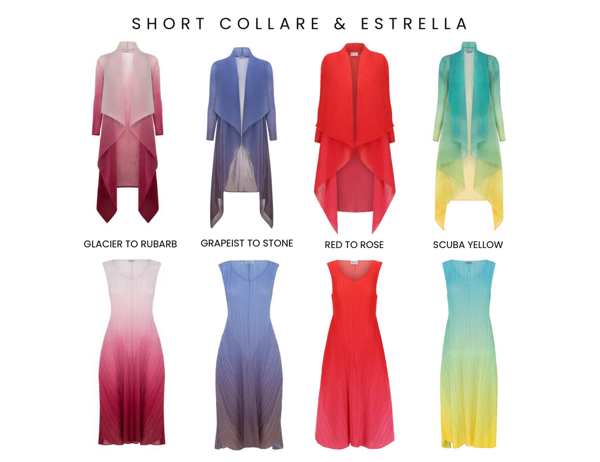 Alquema Short  Estrella Dress - GLACIER TO RHUBARB