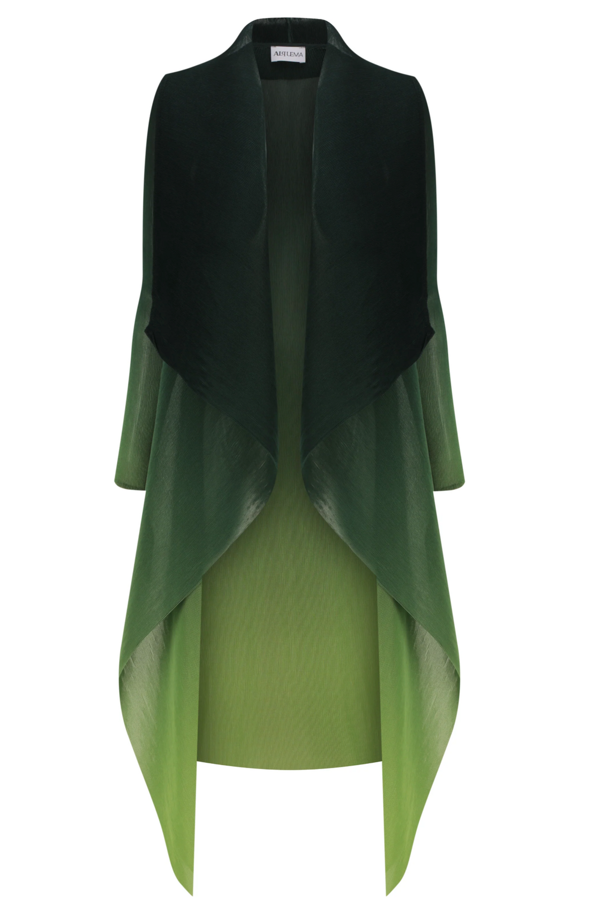 Alquema Long Collare Coat - VALLEY OMBRE
