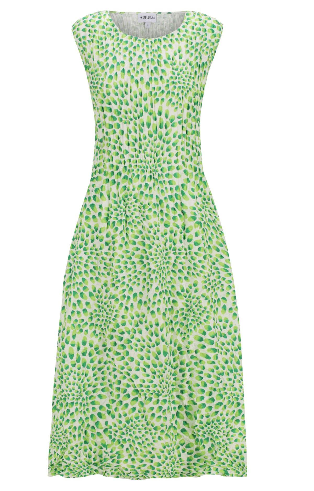 Alquema Smash Pocket Dress - LIME PETALS