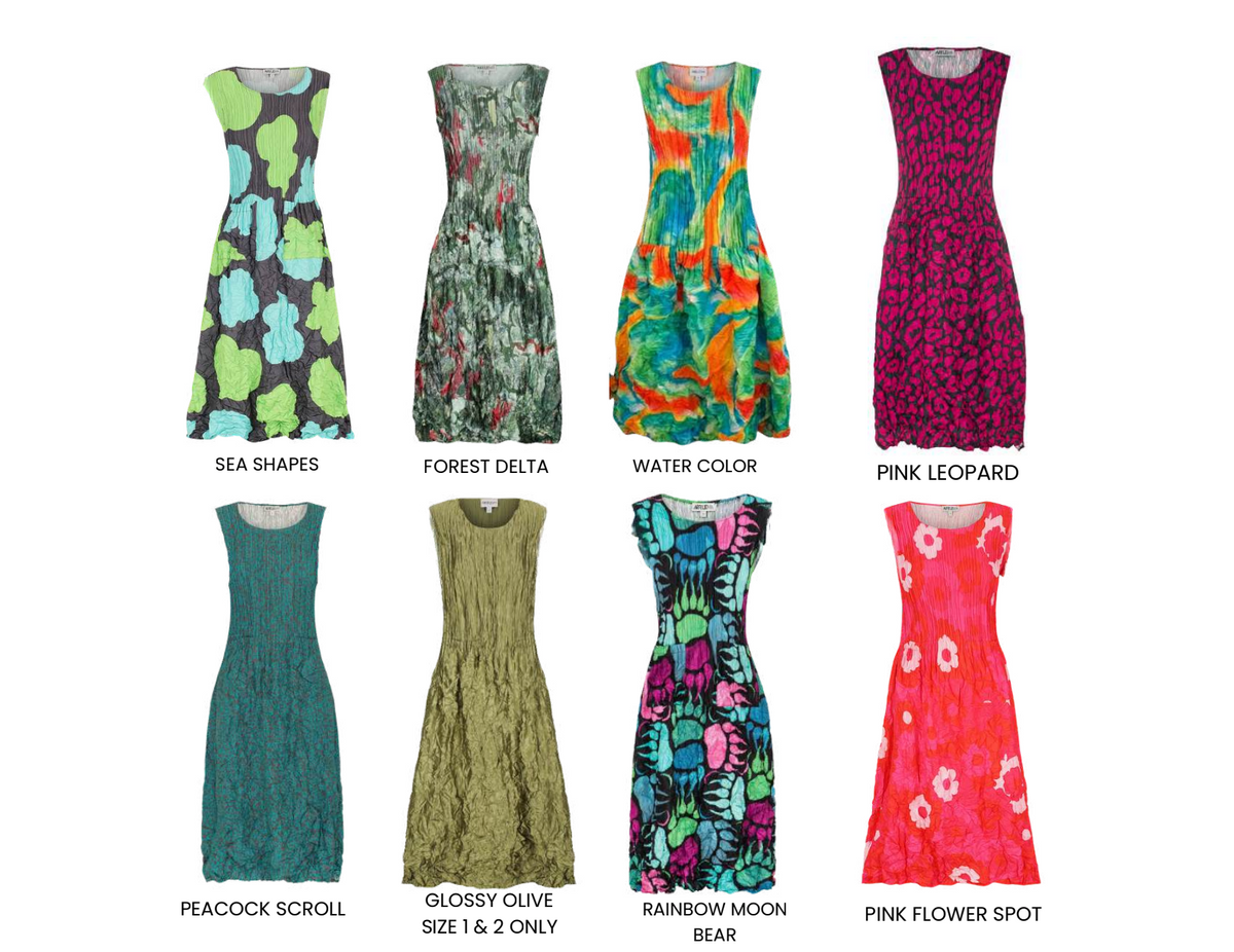 Alquema Smash Pocket Dress - LIME PETALS
