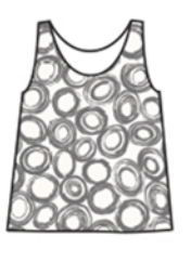 CUT LOOSE Graphic Circle Layering Tank - 6395607