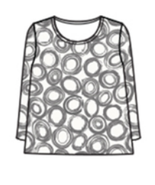 CUT LOOSE Graphic Circle 3/4 Split Back - 6397965