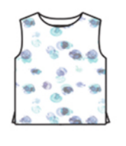 CUT LOOSE Ink Spot Shell with Wide Facing - 4975331