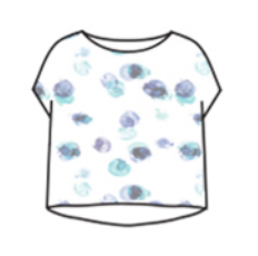 CUT LOOSE Ink Spot High Low Top - 4976182