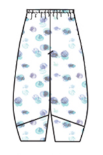 CUT LOOSE Ink Spot Lantern Pant - 4972388