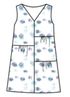 CUT LOOSE Ink Spot Patch Dress - 4970784