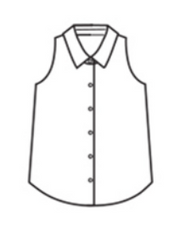 CUT LOOSE Hanky Linen Sleeveless Shirt - 4205645