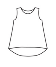 CUT LOOSE Hanky Linen Hi-Low Tank - 4205717