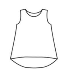CUT LOOSE Hanky Linen Hi-Low Tank - 4205717