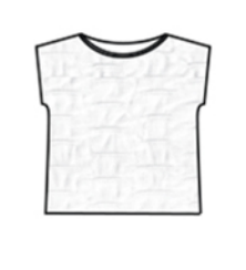 CUT LOOSE Textured Viscose Knit Boatneck Boxy Top - 6646791