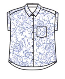 CUT LOOSE Bandana Short Sleeve Pocket Shirt - 4336731