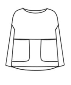 CUT LOOSE Hanky Linen Long Sleeve Big Pocket Pullover - 4206092