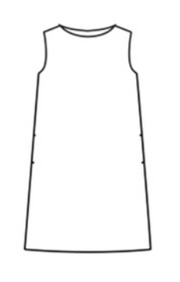 CUT LOOSE Hanky Linen Back Pleat Dress - 4200437