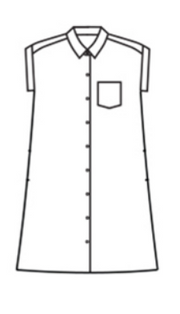 CUT LOOSE Hanky Linen Short Sleeve Shirt Dress - 4201147