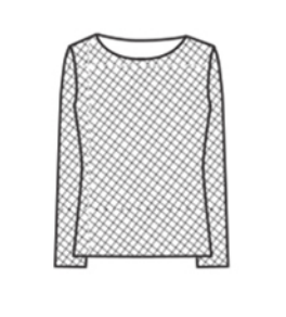 CUT LOOSE Tulle Pearl Edge Tee - 1387839