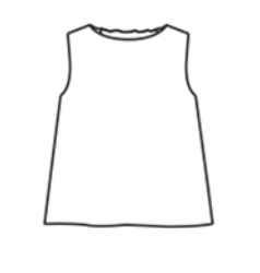CUT LOOSE Linen Combo Ruched Back Tank - 5705317