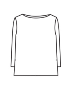 CUT LOOSE Linen Combo 3/4 Sleeve Tee - 5707816