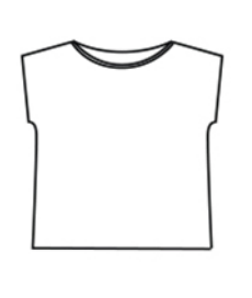 CUT LOOSE Linen Cotton Jersey Boatneck Box Top - 5016791
