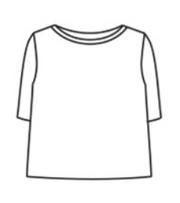 CUT LOOSE Linen Cotton Jersey Elbow Sleeve Top - 5016181
