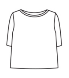 CUT LOOSE Linen Cotton Jersey Elbow Sleeve Top - 5016181