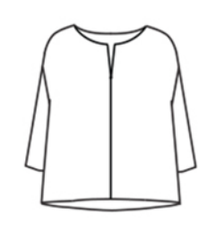 CUT LOOSE Rayon Parachute Split Neck Pullover - 6216639