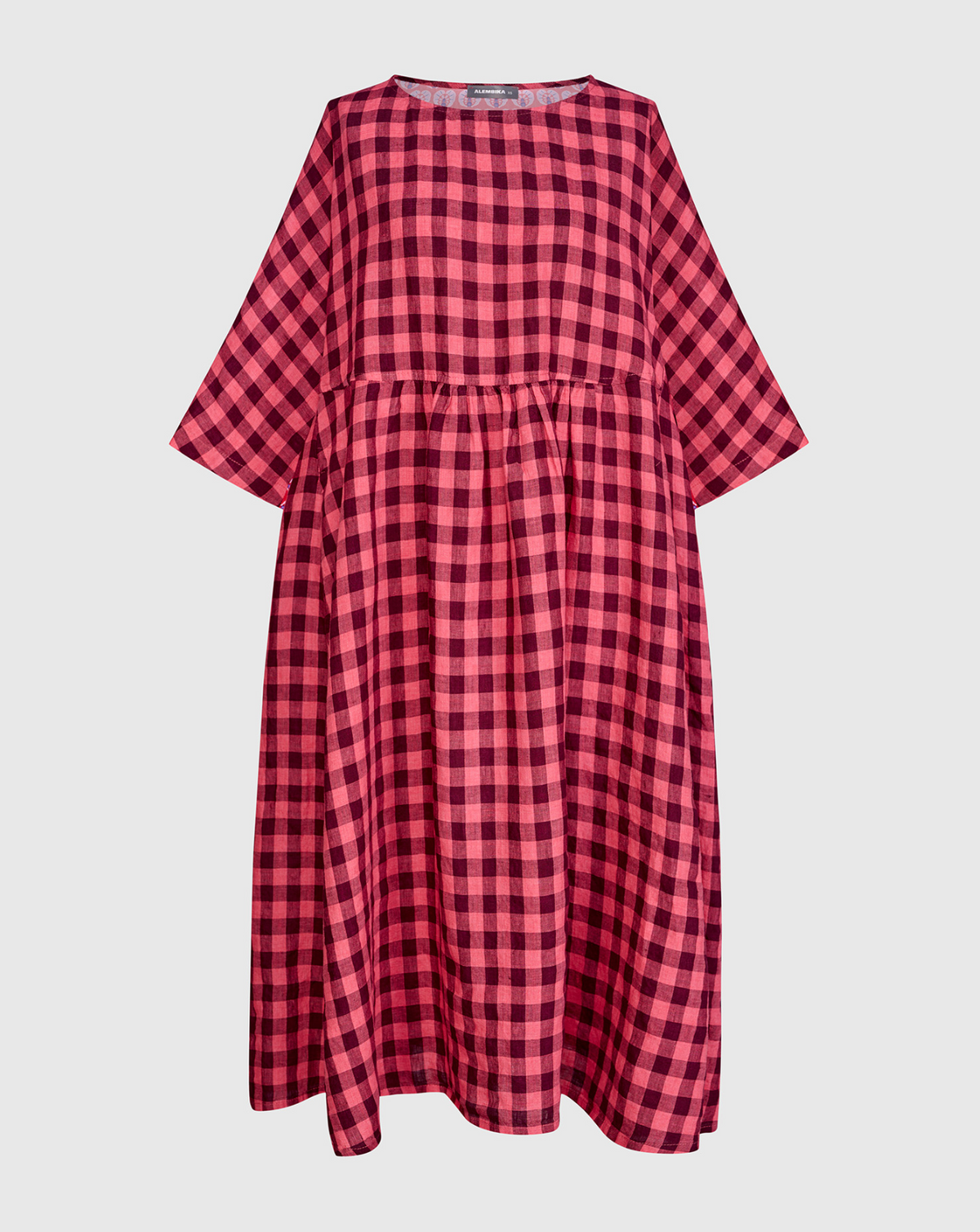 ALEMBIKA Linen Dress - SD170C - CERISE
