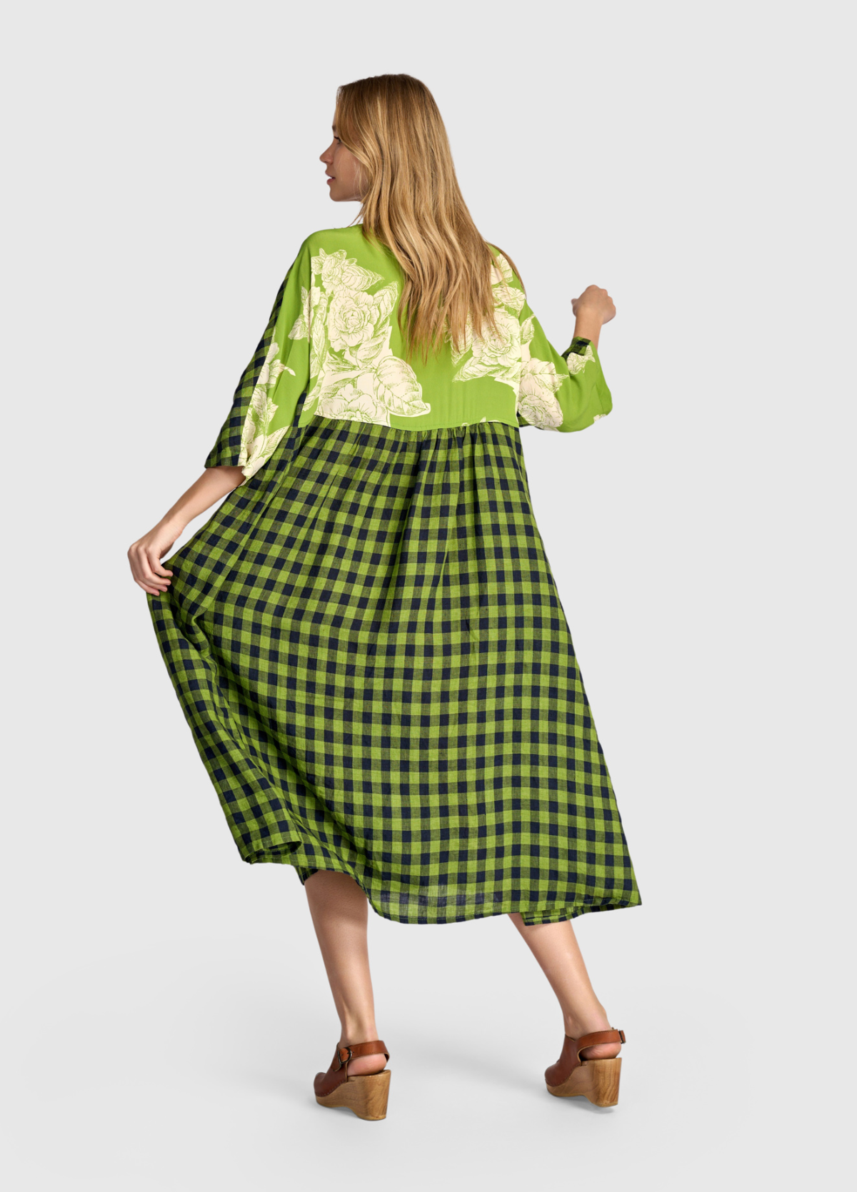 ALEMBIKA Linen Dress - SD170L - LIME