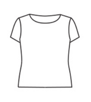 CUT LOOSE Light Lycra Jersey Short Sleeve Fitted Crew - 2015086