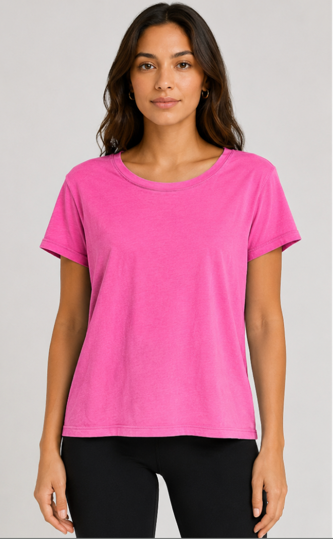 Prairie Cotton by CMC Relax Round Neck Short Sleeve Tee - 8145