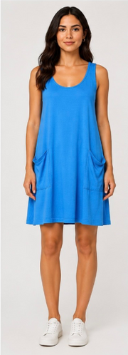 Prairie Cotton by CMC Tank Patch Pocket Dress - 8363