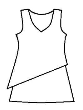 Prairie Cotton by CMC Printed 2 Tiered Tank Top - SR168/P - JERSEY SCRIBBLE