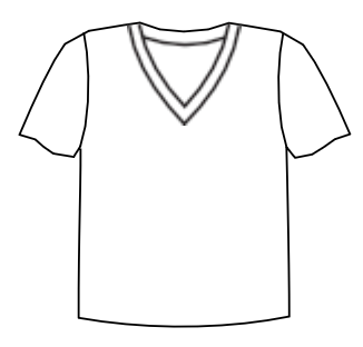 Prairie Cotton by CMC Jersey Short Sleeve Relaxed V-Neck Top - 8165