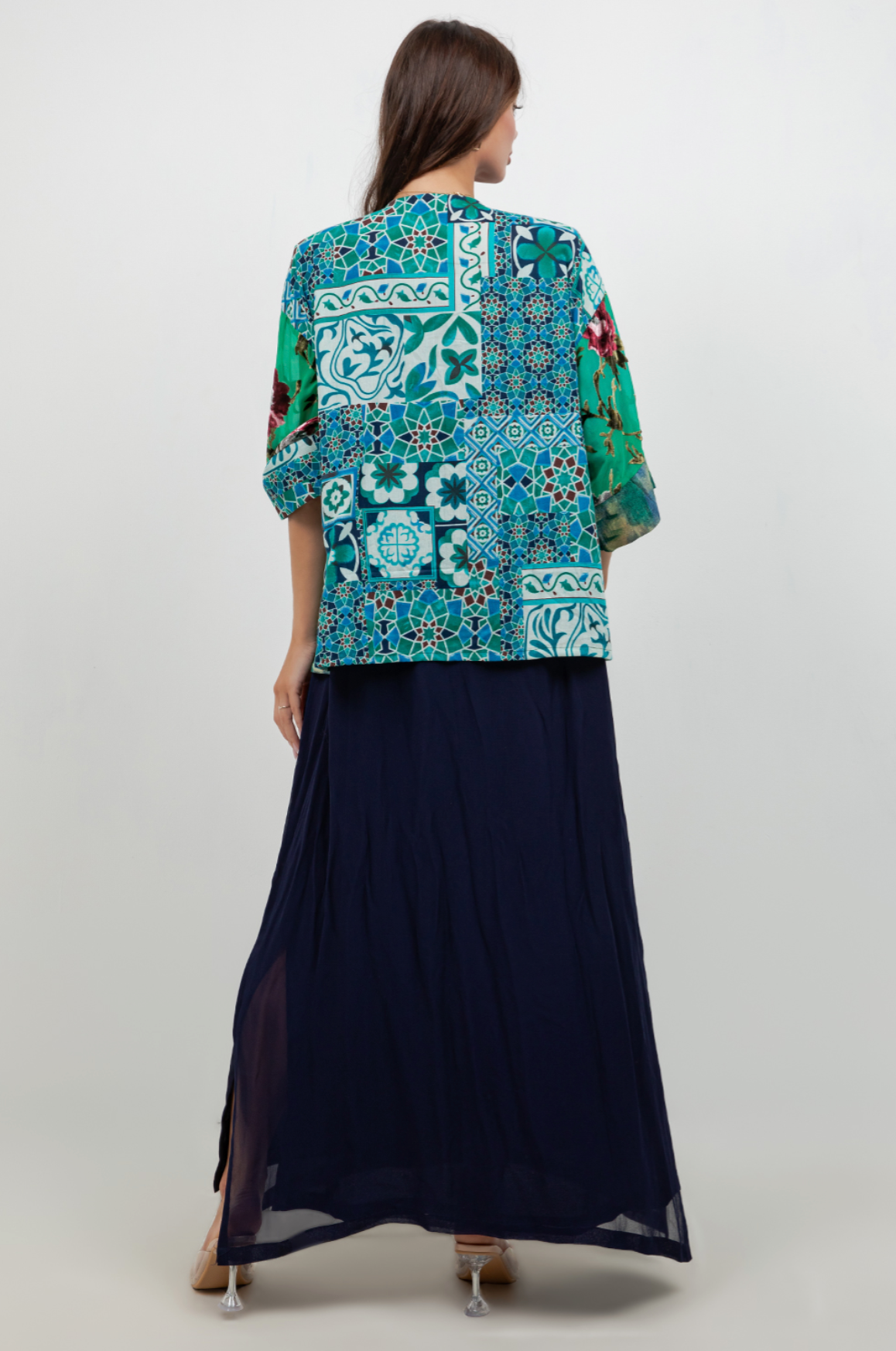 Sterling Style Frog Closure Jacket - 6244J TEAL